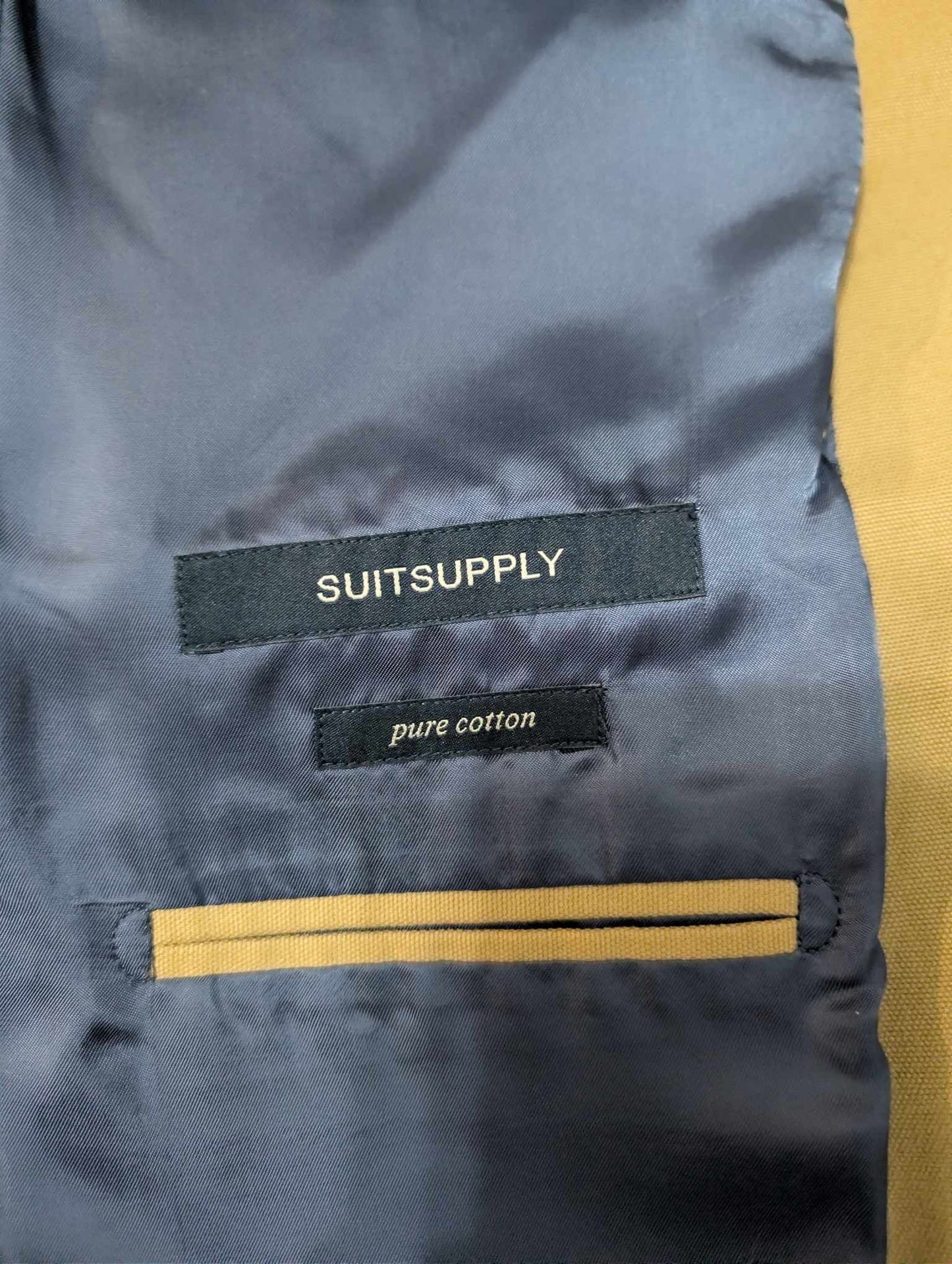 Sympathique veste de couleur marron beige en coton