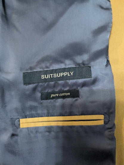 Sympathique veste de couleur marron beige en coton