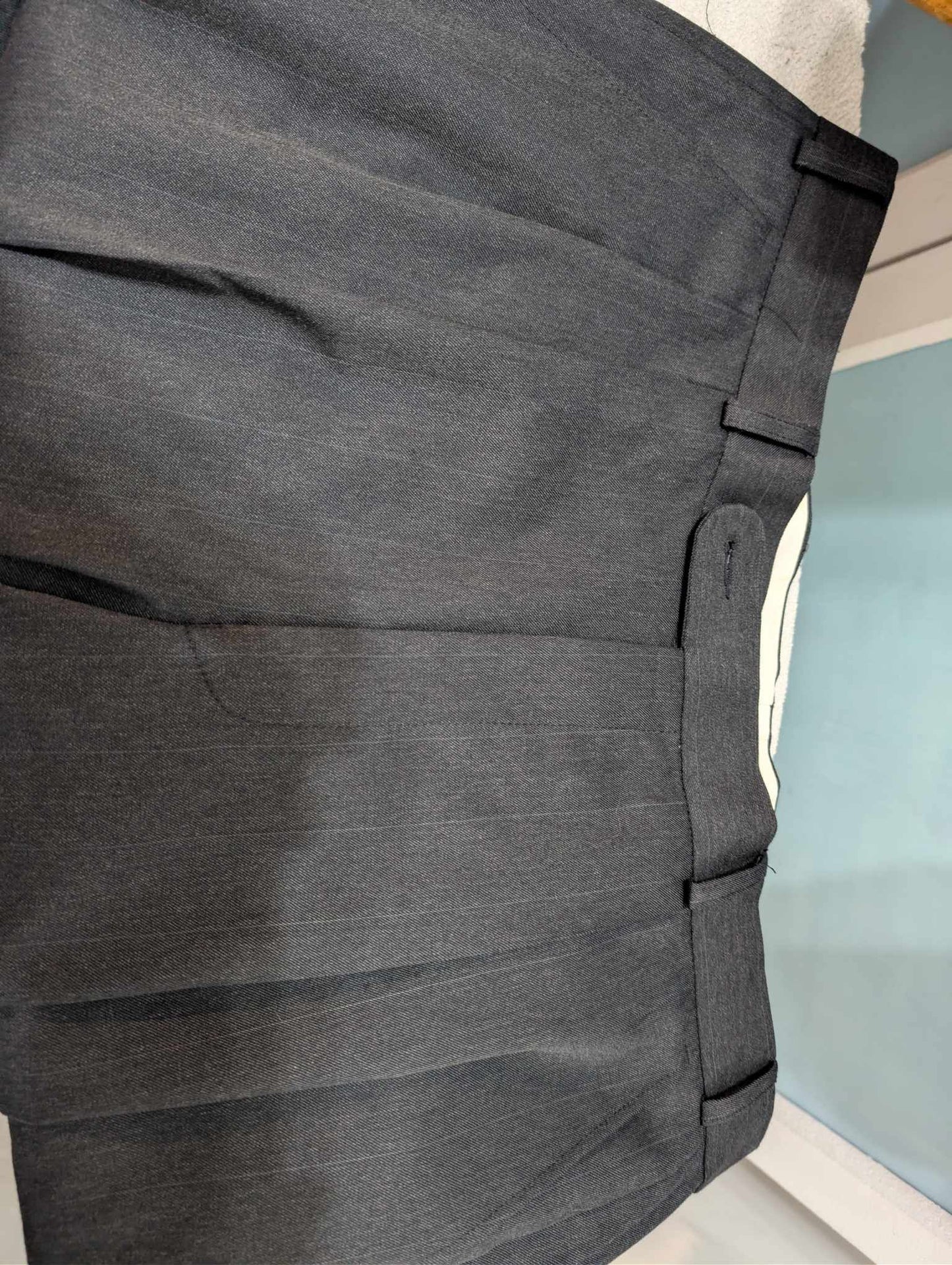 Classique costume croisé pinstripe en laine