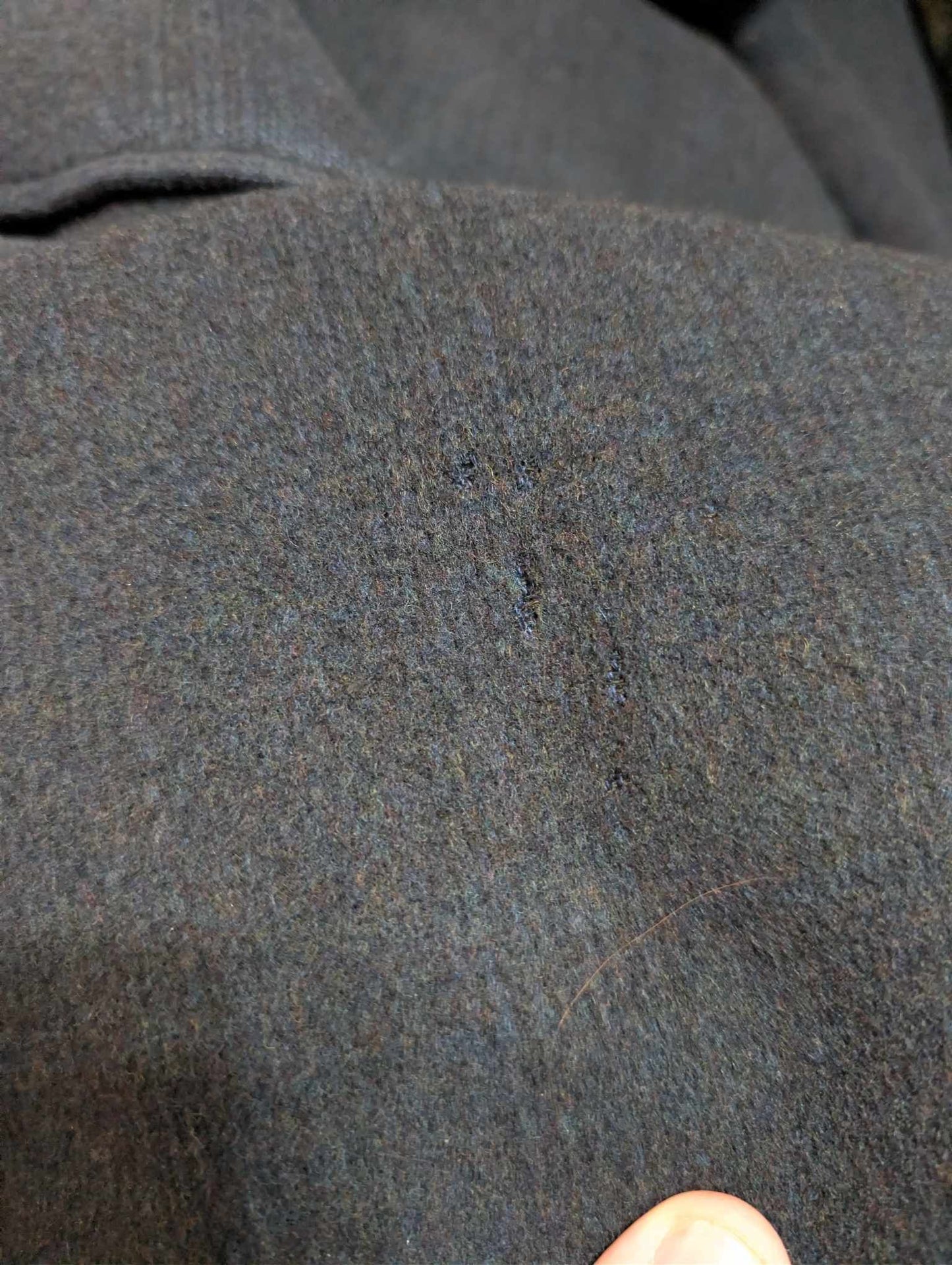 Ancien manteau croisé en laine