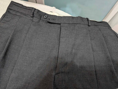 Élégant costumes croisé gris en laine froide