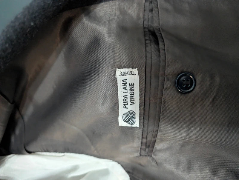 Classique veste grise en flanelle lourdes