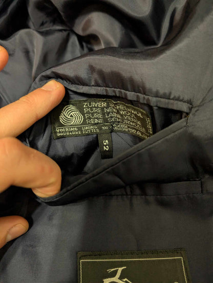 Classique costume bleu marine en laine