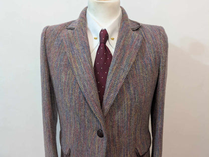 Magnifique tailleur violet lilas en tweed