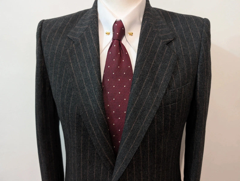 Effrayant costume chalkstripe en flanelle lourde