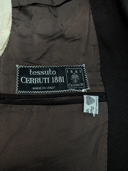 Schöne, zweireihige braune Wolljacke