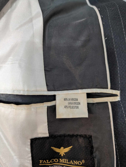 Classique costume croisé a rayure