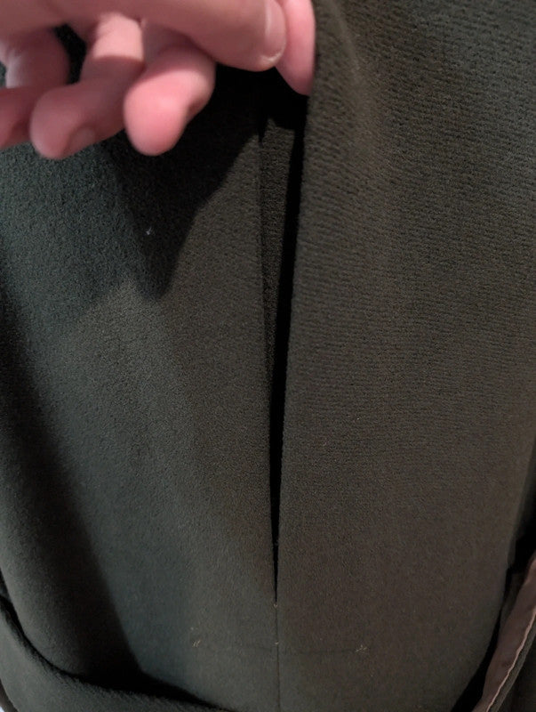 Merveilleux manteau vert en laine