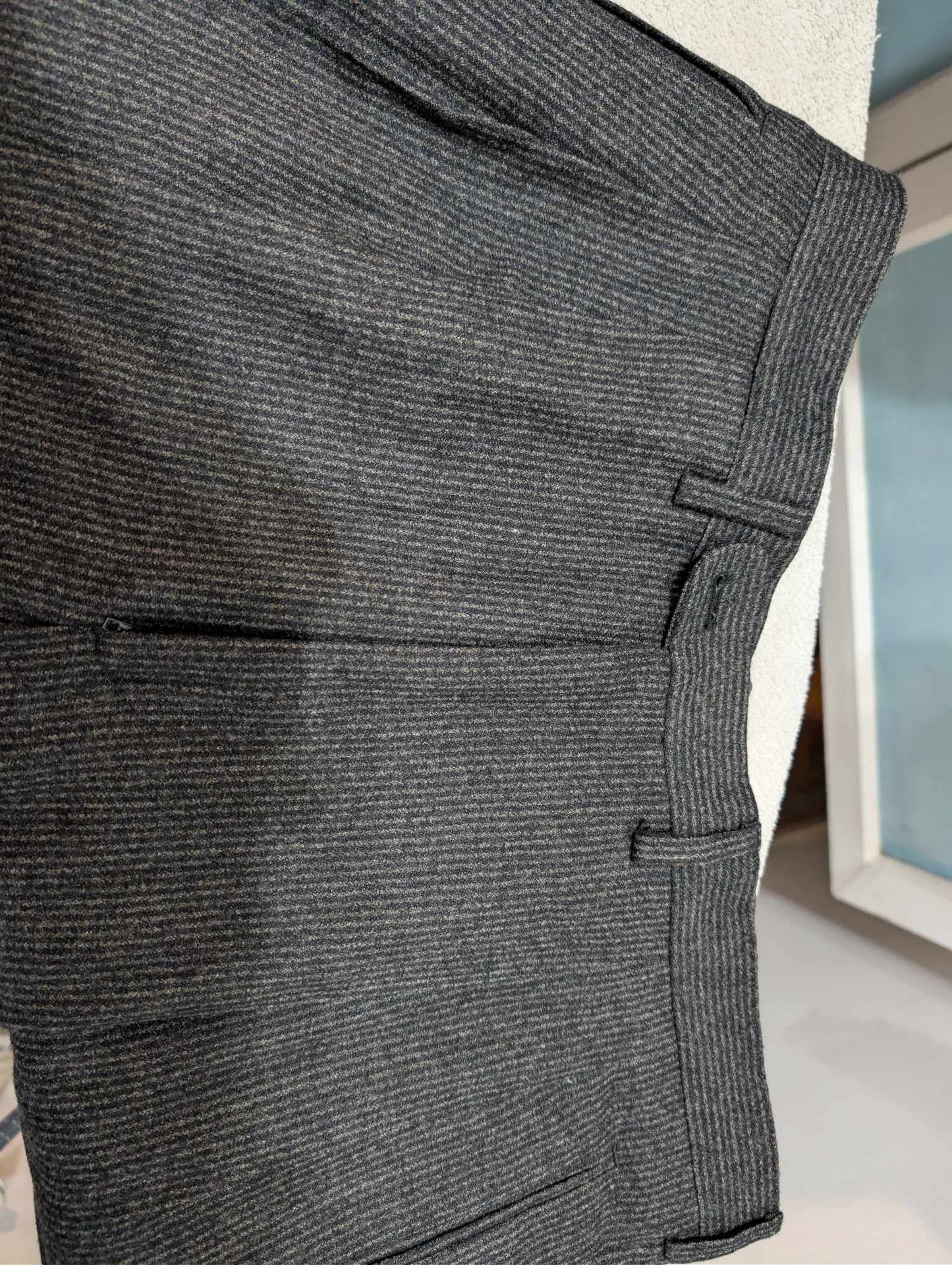 Fantastique costume croisé en flanelle de laine