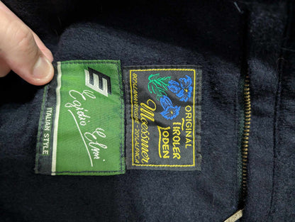 Fabuleux manteau loden de couleur bleu marine