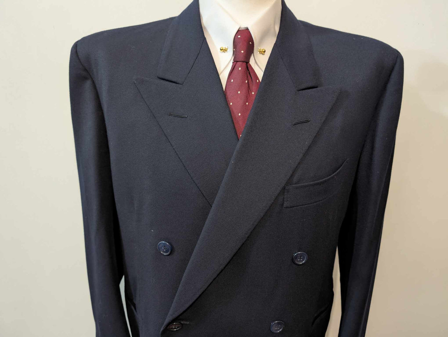 Fabuleux costume croisé en flanelle