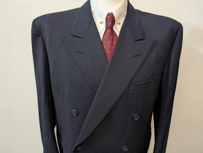 Fabuleux costume croisé en flanelle