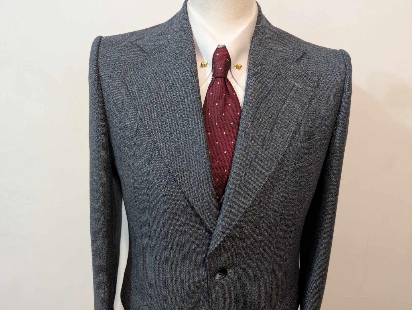 Incroyable costume 3 pièces gris en laine