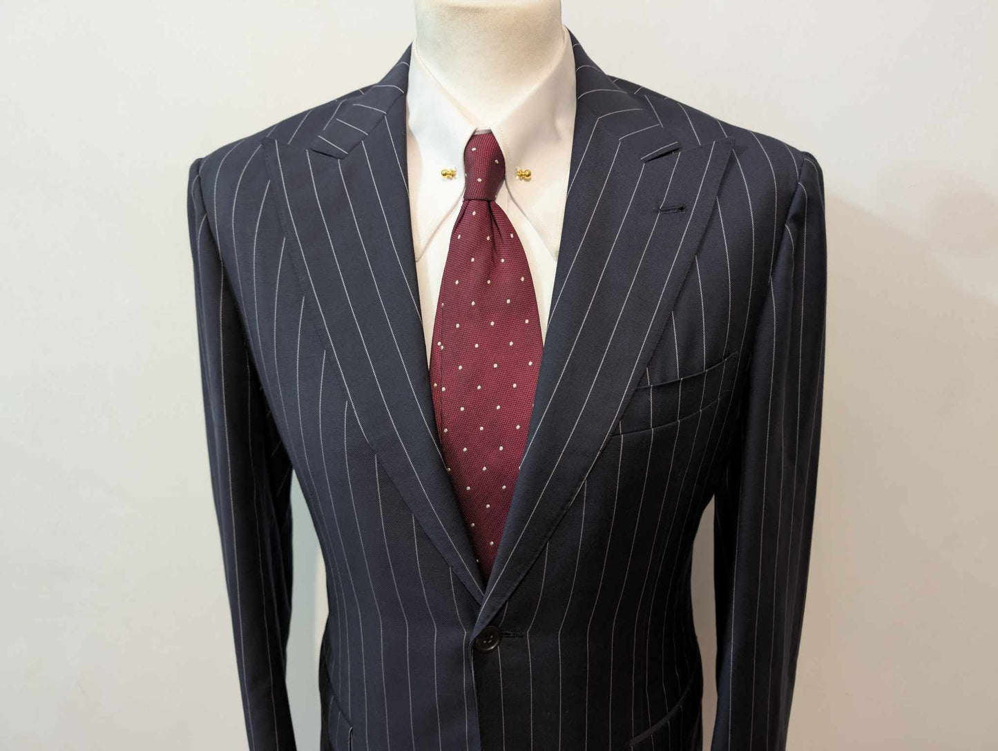 Incroyable costume chalkstripe en laine