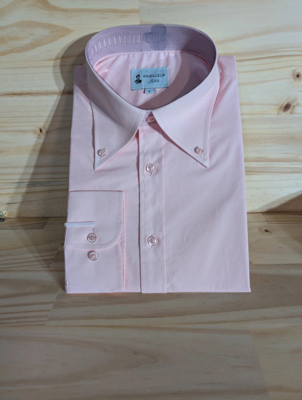 Cotton shirt with 10cm American collar