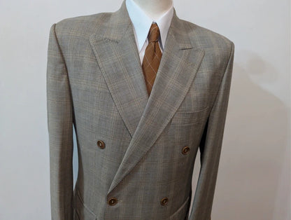 Fabelhafter grauer Zweireiheranzug aus Wolle