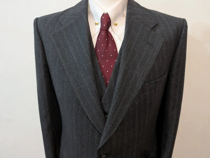 Spectaculaire costume 3 piece pinstripe en flanelle