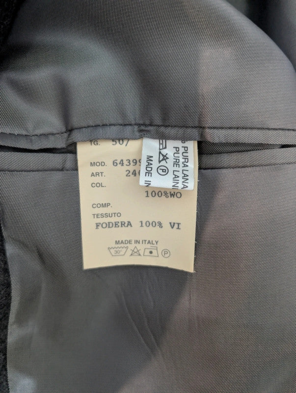 Magique costume gris en flanelle de laine