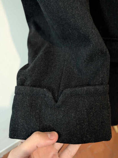Robuste manteau polo coat en laine
