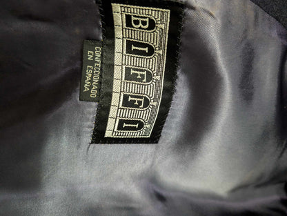 Extraordinaire manteau croisé bleu marine