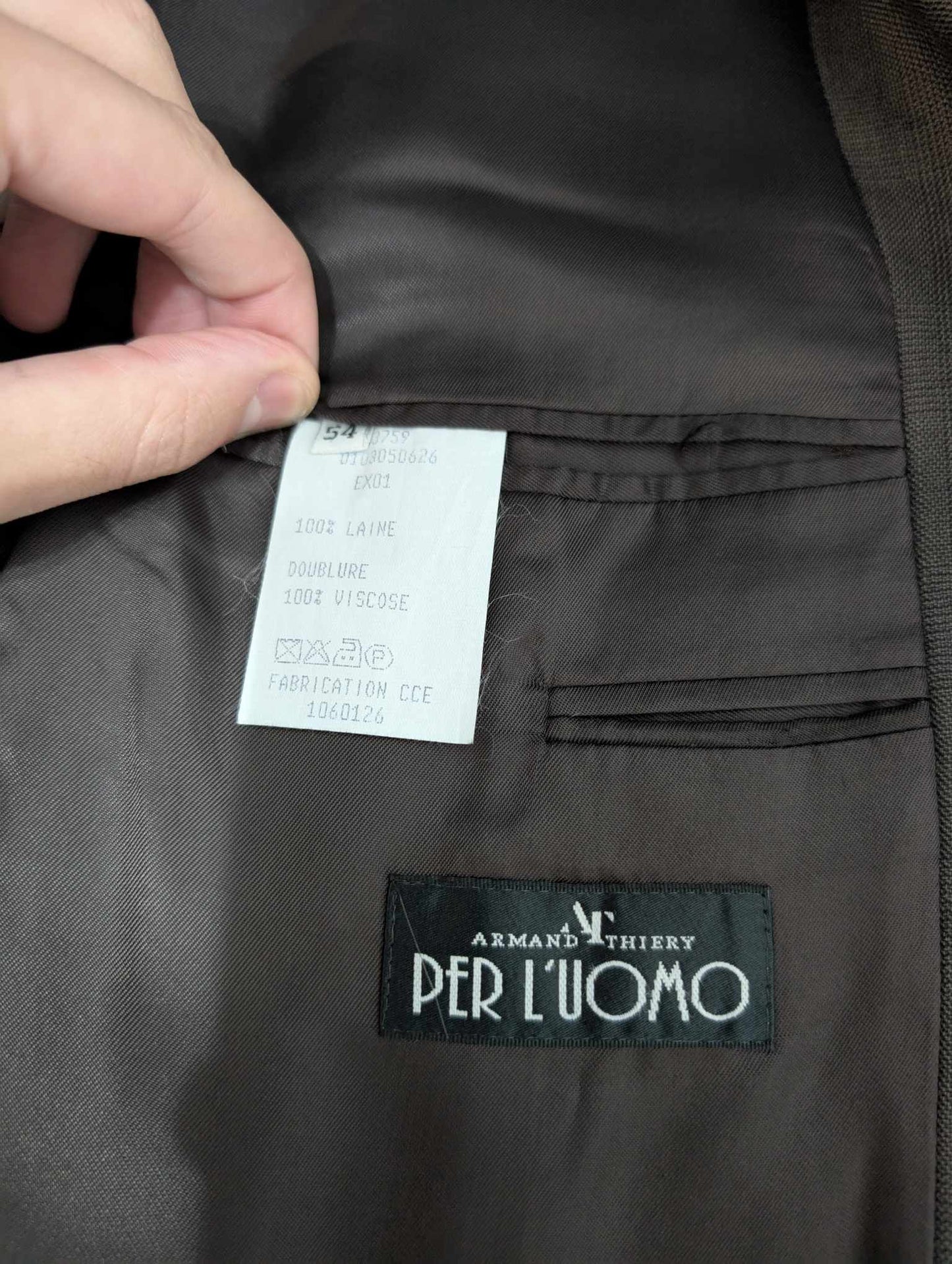 Sympathique costume  gris en laine