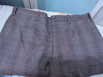 Fabuleux costume à carreaux en laine