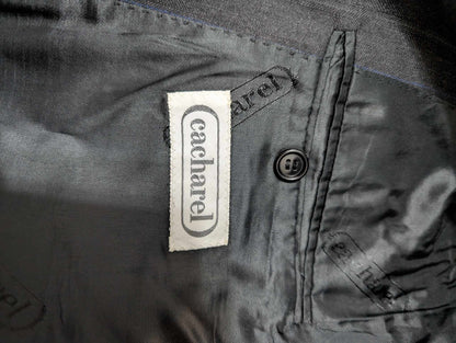 Méchant costume croisé pinstripe en laine