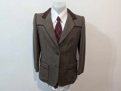 Elegante veste chesterfield en laine