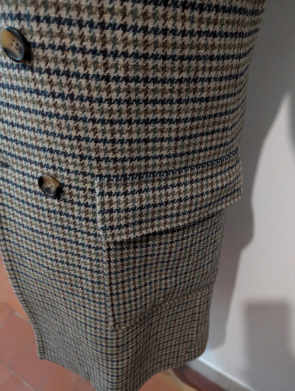 Agréable manteau polo coat en tweed
