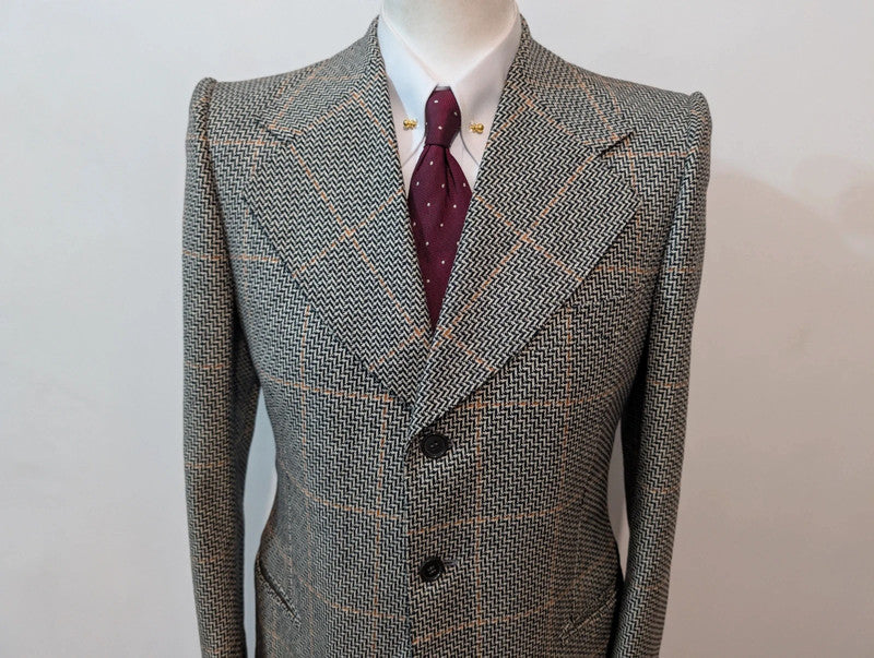 Exceptionnel costume a carreaux en laine