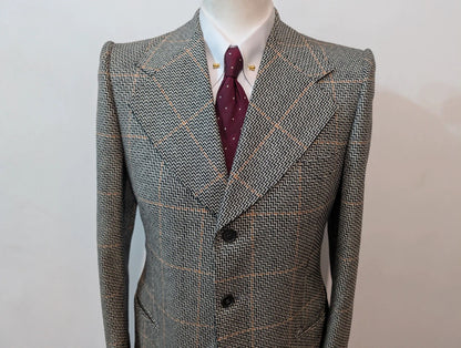 Exceptionnel costume a carreaux en laine
