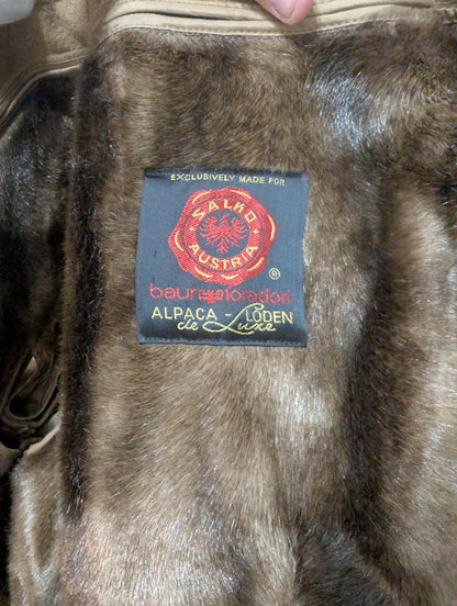 Lumineux loden camel en laine alpaga