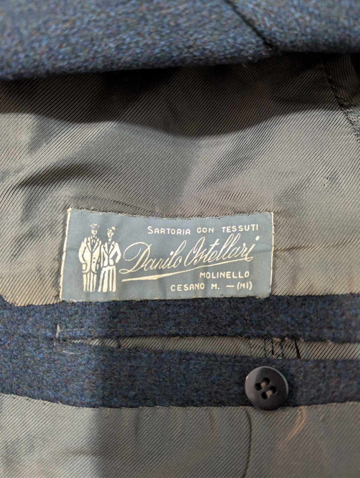 Ancien manteau croisé en laine