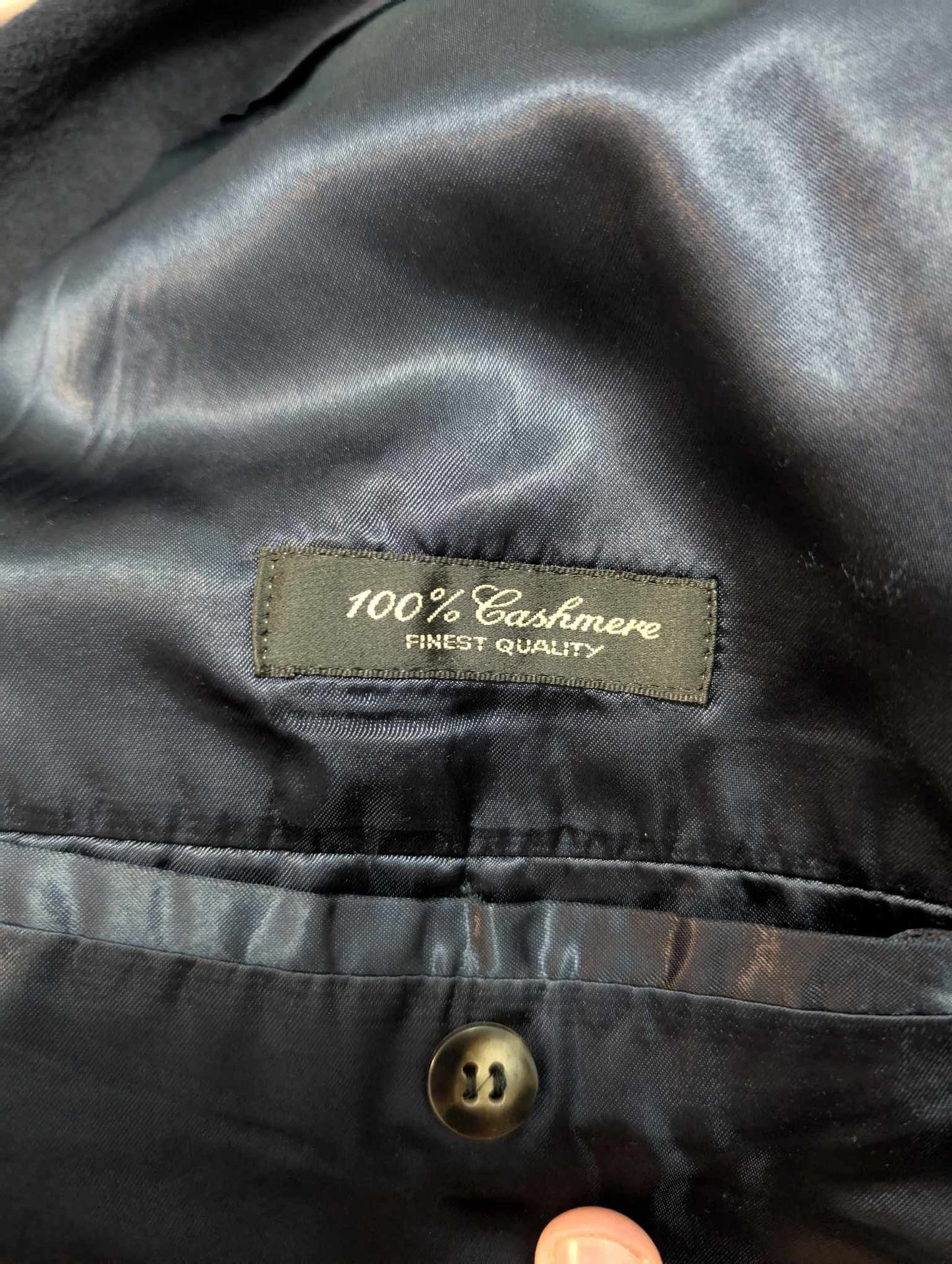 Exceptionnel manteau croisé bleu marine