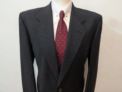 Adorable costume gris en flanelle lourde