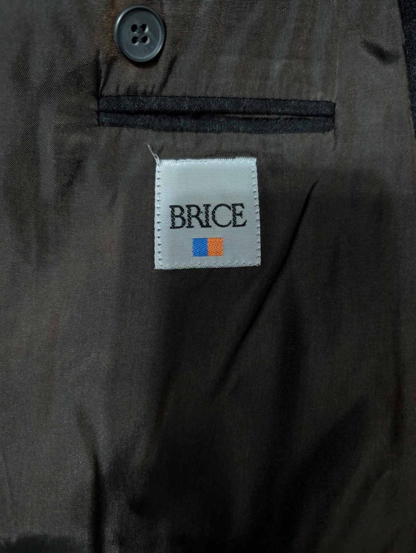 mystérieux costume croisé gris en flanelle