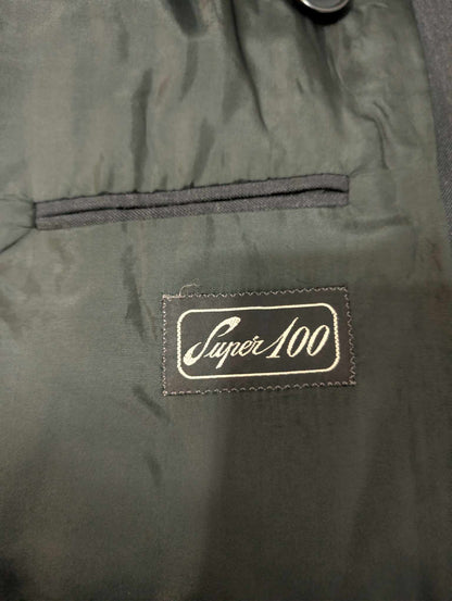 Magnifique costume croisé gris en laine