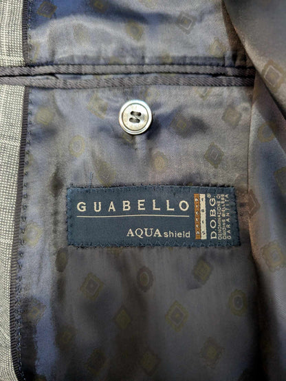 Impressionnant costume croisé à carreaux en flanelle de laine