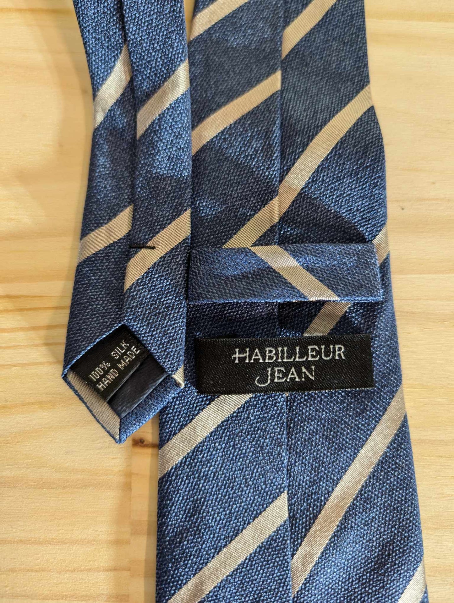 Striped silk tie