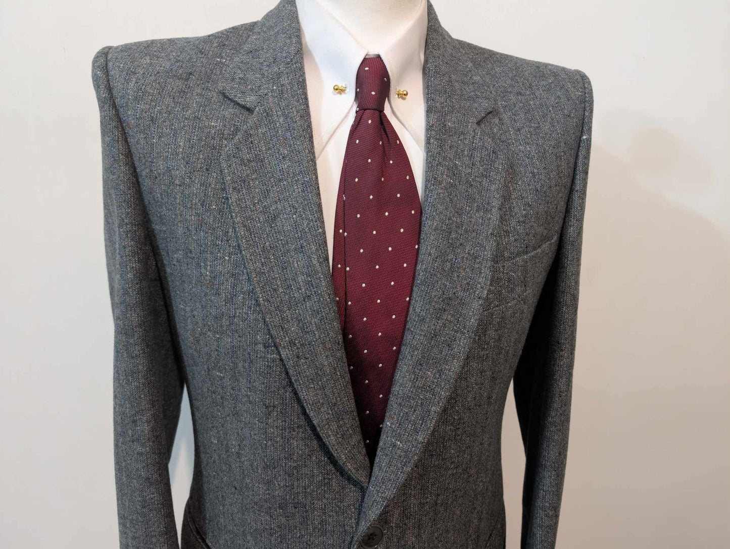 Adorable costume gris en donneegale tweed