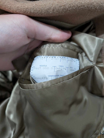 Adorable manteau camel en laine