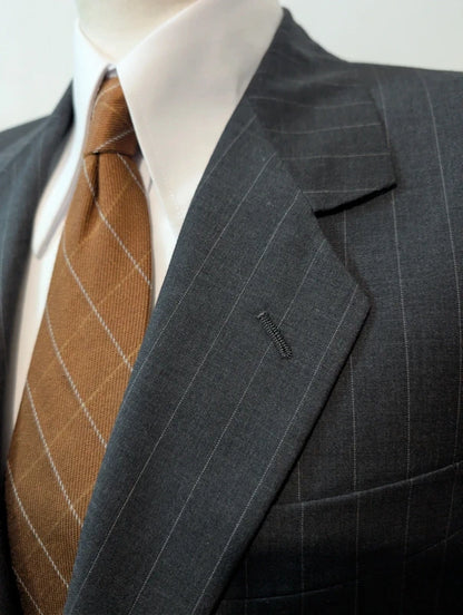 Dazzling wool pinstripe suit
