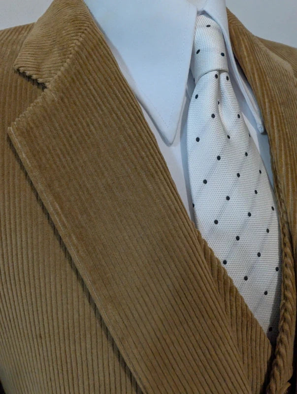 Génial costume 3 pièces marron en velours