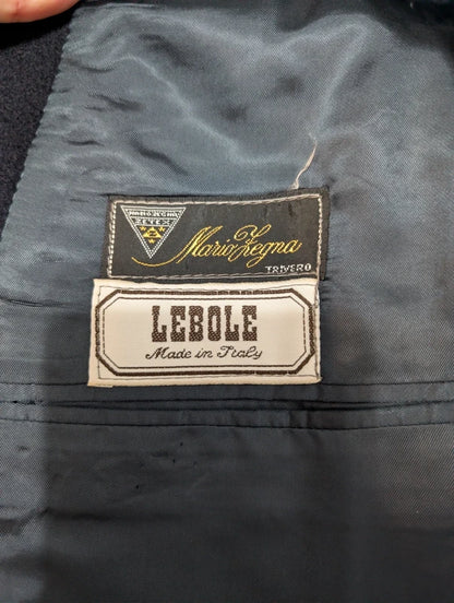 Wunderschöner marineblauer zweireihiger Mantel