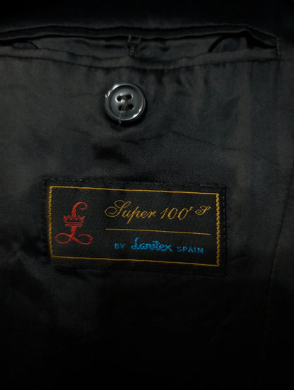 Superbe costume 3 pièces pinstripe en laine légère
