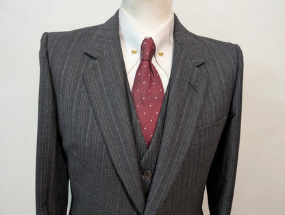 Gentil costume 3 piece pinstripe en flanelle