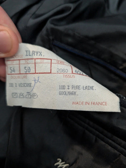 Élégant costume croisé chalkstripe en laine