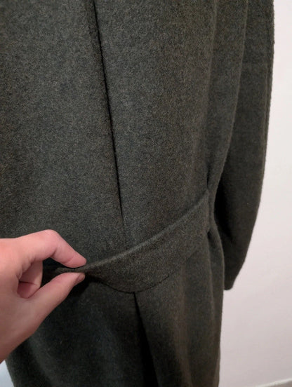 Incroyable manteau vert en laine