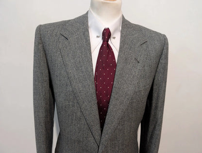 Fabuleux costume gris en tweed