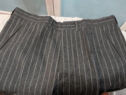 Méchant costume chalkstripe en flanelle lourde